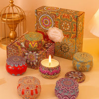 Scented Tin Candle (Pack of 1) (Multicolor)